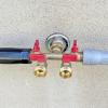 imageHQMPC Hose Splitter  HeavyDuty Brass Garden Faucet Connector Garden Hose Splitter 4 Way 34quot GHT Thread Red Handle4 Way Hose Splitter