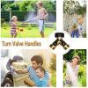 imageHQMPC Hose Splitter 2 Way Brass Y Valve 34quot GHT Thread Extra 4 Pressure WashersY Splitter 2Pcs