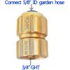 imageHQMPC Lead Free Garden Hose Quick Connect Brass Hose Quick Connect Garden Hose Connectors Water Hose Connectors GHT 34quot 2 Sets