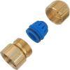 imageHQMPC Lead Free Hose Quick Connect Garden Hose Connectors Water Hose Connectors GHT 34quot Another Side for 58quot Hose Push in 4PCS