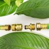 imageHQMPC No Pb Garden Hose Quick Connect Brass Hose Quick Connect Hose Quick Connect Fittings Water Hose Connectors 34quot GHT 2 SETSLead Free 2SETS