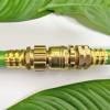 imageHQMPC No Pb Garden Hose Quick Connect Brass Hose Quick Connect Hose Quick Connect Fittings Water Hose Connectors 34quot GHT 2 SETSLead Free 4SETS