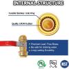 imageHQMPC Pex Ball Valve PushFit Full Port Ball Valves Push Water Shut Off Valve Plumbing Push In Ball Shut off PushtoConnect PEX Copper CPVC 12quotx12quot 12Pack