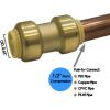 imageHQMPC Pex Fititng 34quot Pex Elbow PushFit Elbow 90Degree PEX Fitting 34quot 90 Degree ElbowPushtoConnect Plumbing Fitting for Copper PEX CPVC 6pcs 34quot05 Inch