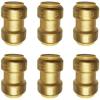 imageHQMPC Pex Fititng 34quot Pex Elbow PushFit Elbow 90Degree PEX Fitting 34quot 90 Degree ElbowPushtoConnect Plumbing Fitting for Copper PEX CPVC 6pcs 34quot1 Inch