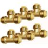 imageHQMPC Pex Fititng 34quot Pex Elbow PushFit Elbow 90Degree PEX Fitting 34quot 90 Degree ElbowPushtoConnect Plumbing Fitting for Copper PEX CPVC 6pcs 34quot05 Inch
