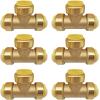 imageHQMPC Pex Fititng 34quot Pex Elbow PushFit Elbow 90Degree PEX Fitting 34quot 90 Degree ElbowPushtoConnect Plumbing Fitting for Copper PEX CPVC 6pcs 34quot1 Inch