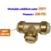 imageHQMPC Pex Fititng 34quot Pex Elbow PushFit Elbow 90Degree PEX Fitting 34quot 90 Degree ElbowPushtoConnect Plumbing Fitting for Copper PEX CPVC 6pcs 34quot1 Inch