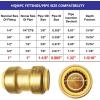 imageHQMPC Pex Fititng 34quot Pex Elbow PushFit Elbow 90Degree PEX Fitting 34quot 90 Degree ElbowPushtoConnect Plumbing Fitting for Copper PEX CPVC 6pcs 34quot1 Inch