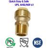 imageHQMPC Pex Fitting 12quot Pex Elbow PushFit Elbow 90 Degree PushtoConnect Plumbing Fitting for Copper CPVC 12Pcs 12quot05 Inch