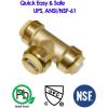 imageHQMPC Pex Fitting 12quot Pex Elbow PushFit Elbow 90 Degree PushtoConnect Plumbing Fitting for Copper CPVC 12Pcs 12quot05 Inch