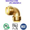 imageHQMPC Pex Fitting 12quot Pex Elbow PushFit Elbow 90 Degree PushtoConnect Plumbing Fitting for Copper CPVC 12Pcs 12quot05 Inch