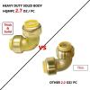 imageHQMPC Pex Fitting 12quot Pex Elbow PushFit Elbow 90 Degree PushtoConnect Plumbing Fitting for Copper CPVC 12Pcs 12quot05 Inch