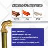 imageHQMPC Push Elbow Coupling with Union 34quotX34quot 2Pcs PushtoConnect Plumbing Fittings Brass Pipe Connector Fittings for Copper PEX CPVC6