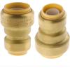 imageHQMPC Push Fit PEX Fittings Straight Coupling 12quotx1 PushtoConnect Copper CPVC No lead Brass Plumbing Fittings 6PCS 12quotx1quot2