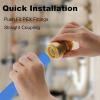 imageHQMPC Push Fit PEX Fittings Straight Coupling 12quotx1 PushtoConnect Copper CPVC No lead Brass Plumbing Fittings 6PCS 12quotx1quot6