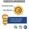 imageHQMPC Push Fit PEX Fittings Straight Coupling 12quotx1 PushtoConnect Copper CPVC No lead Brass Plumbing Fittings 6PCS 12quotx1quot6