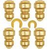 imageHQMPC Push Fit PEX Fittings Straight Coupling 12quotx1 PushtoConnect Copper CPVC No lead Brass Plumbing Fittings 6PCS 12quotx1quot6