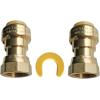 imageHQMPC Push Fitting Straight Coupling with Union 34quotX34quot 6Pcs PushtoConnect Plumbing Fitting for Copper PEX CPVC 6pcs 34quot2