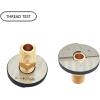 imageHQMPC Solid Brass Pipe Fitting Male Pipe Hex Nipple Gas Connect Adapter Brass Union Coupler Adapter Gas x Flare Fittings 14quotNPT 12Pcs6