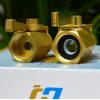 imageHQMPC Super Heavy Duty 34quot Brass Shut Off Valve Garden Hose Shut Off Valve Garden Hose Connector1 Set