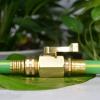 imageHQMPC Super Heavy Duty 34quot Brass Shut Off Valve Garden Hose Shut Off Valve Garden Hose Connector1 Set