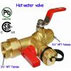 imageHQMPC Tankless Water Heater Isolation Valves Tankless Water Heater Flush Kit Tankless Valve Kit 34quot NPT Including 1 Valve For Hot water1 Valve For Cold Water 1 Pressure Relief Valve