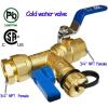 imageHQMPC Tankless Water Heater Isolation Valves Tankless Water Heater Flush Kit Tankless Valve Kit 34quot NPT Including 1 Valve For Hot water1 Valve For Cold Water 1 Pressure Relief Valve