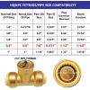 imagePex Fittings Tee Female 12quot Push Fit Female Plumbing Tee No Lead PushtoConnect Plumbing Fittings Brass Pipe Connector T Fitting for Copper PEX CPVC 2Pcs6