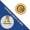 imagePex Fittings Tee Female 12quot Push Fit Female Plumbing Tee No Lead PushtoConnect Plumbing Fittings Brass Pipe Connector T Fitting for Copper PEX CPVC 2Pcs6