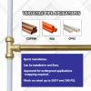 imagePex Fittings Tee Female 12quot Push Fit Female Plumbing Tee No Lead PushtoConnect Plumbing Fittings Brass Pipe Connector T Fitting for Copper PEX CPVC 2Pcs2