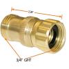 imageRV Water Pressure Regulator Water Pressure Regulator Valve For CamperTrailer Protect RV Plumbing And Hose From High Pressure Water 4050PSI 1PC