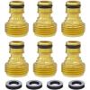 imageGarden Hose Quick Connector Hose Quick Connect 34 inch GHT Brass Easy Connect Fitting Male With 4 Gaskets 10pcs6 Pcs