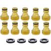 imageGarden Hose Quick Connector Hose Quick Connect 34 inch Male GHT Brass Nipple Easy Connect Fitting Male Only 6 pcs10 Pcs