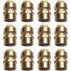 imageHQMPC 12quot Pex Fitting Straight Coupling Push Fit PEX Fittings Female PushtoConnect Copper CPVC No Pb Brass Plumbing Fittings 6 PCS 12quot12