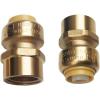 imageHQMPC 12quot Pex Fitting Straight Coupling Push Fit PEX Fittings Female PushtoConnect Copper CPVC No Pb Brass Plumbing Fittings 6 PCS 12quot2