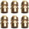 imageHQMPC 12quot Pex Fitting Straight Coupling Push Fit PEX Fittings Female PushtoConnect Copper CPVC No Pb Brass Plumbing Fittings 6 PCS 12quot6