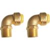 imageHQMPC 34quot Pex Fittings No Lead Female PushFit Elbow 90Degree PEX Fitting 34quot 90 Degree Elbow PushtoConnect Plumbing Fitting for Copper PEX CPVC 6pcs 34quot 2