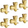 imageHQMPC 90 Degree Drop Ear Elbow Push Fit Plumbing Fittings 2Pcs PushtoConnect No Lead Brass PEX Fittings for PERT CPVC Pipe 12quot Push Fit x 12quot NPT Female Adapter with Disconnect Clip6