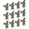 imageHQMPC Angle Stop Valve 12quot Ptc x 12quot No Lead Compression Push Fit Angle Shut Off Water Valve with Disconnect Clip PushtoConnect PEX Copper CPVC 2Pcs 12