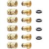 imageHQMPC Garden Hose Quick Connect Solid Brass Quick Connector Garden Hose Fitting Water Hose Connectors 34 inch GHT 4Sets6 Sets