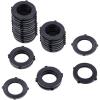 imageHQMPC Hose Seals Garden Hose Gasket Seal Hose Connector Gaskets O Ring 30Pcs for Leak ProofBlack