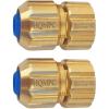 imageHQMPC Lead Free Garden Hose Quick Connect Brass Hose Quick Connect Garden Hose Connectors Water Hose Connectors GHT 34quot 2 Sets