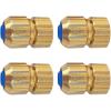 imageHQMPC Lead Free Hose Quick Connect Garden Hose Connectors Water Hose Connectors GHT 34quot Another Side for 58quot Hose Push in 4PCS