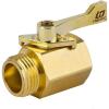 imageHQMPC Super Heavy Duty 34quot Brass Shut Off Valve Garden Hose Shut Off Valve Garden Hose Connector1 Set