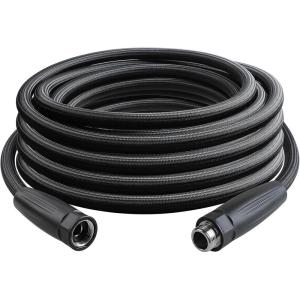 imageHQMPC Garden Hose 58quotIDx30 Hose Stiff And Rigid Light Weight Durable Non Kinking Water Hose Female Brass Hose Fittings 30 FEET Black