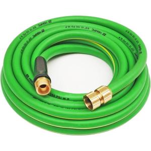 imageHQMPC Garden Hose Garden Water Hose 58quotID 30 ft Durable PVC Non Kinking Heavy Water Hose with Brass Hose Fittings 58quotIDx3030 FEET30 FEET