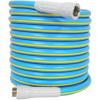 imageHQMPC Hose Garden Hose With 58 in x 50 ft Water Hose Heavy Duty Durable Material Water Hose with Solid Fittings BLUE30 FEET